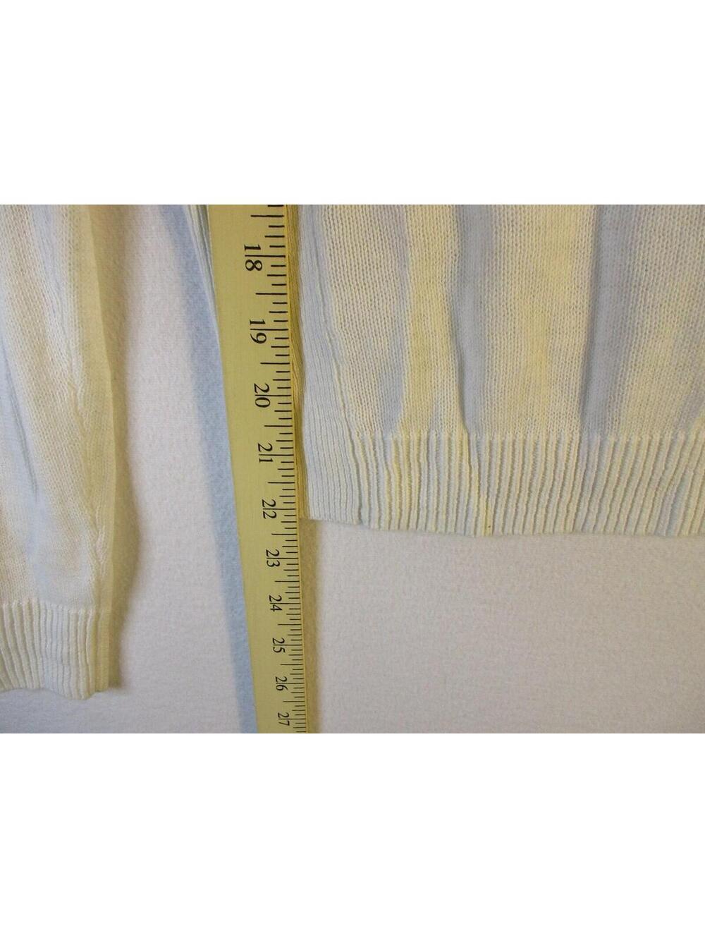 J. Crew Womens Pullover Rib Knit Sweater Long Sleeve Crew Neck Size S White - Picture 3 of 5
